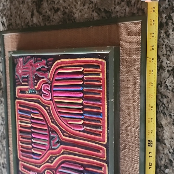 Vintage Rare Mola Beautifully framed possibly panama - Picture 15 of 16